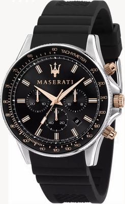 Maserati Sfida Herrenuhr mit Silikonarmband R8871640002