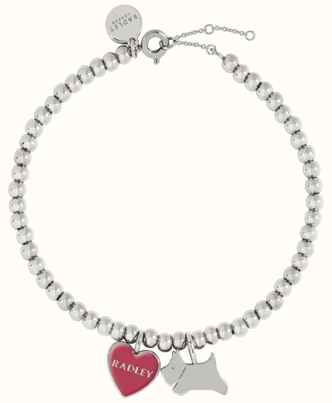 RADLEY Hello Love Bracciale Donna In Ottone Placcato Oro Rosa 18kt – Con Ciondoli Cuore – Regolabile - 3
