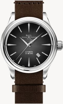 Ball Watch Company Treinmeester legende | 40mm | beperkte oplage | zwarte wijzerplaat | bruine lederen band NM9080D-L1J-BK