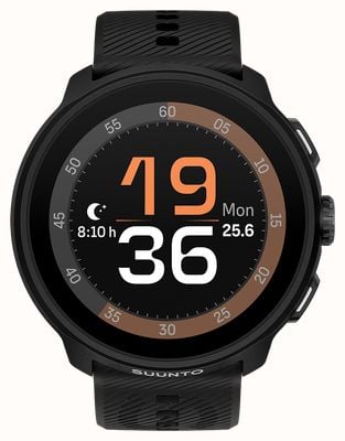 Suunto Lekki zegarek do biegania Run AMOLED (46 mm) w całości czarny - silikon SS051272000