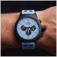 TW Steel Canteen Quartz Chronograph (45mm) Light Blue Dial / Light Blue Silicone Strap Watch CS129 - vista alternativa 4