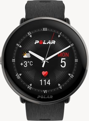 Polar Ignite 3 Titanschwarzes Silikonarmband 900110027