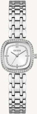 Guess Hazel 三针石英表（25毫米）银色表盘/不锈钢表带 GW1018L1