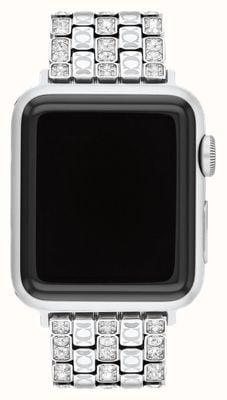 Coach Apple Watch Armband (38/40/41 mm) aus Edelstahl mit Kristallbesatz 14700261