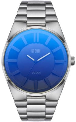 STORM SOLARON Solar (43mm) Lazer Blue Dial / Stainless Steel Bracelet 47562/LB