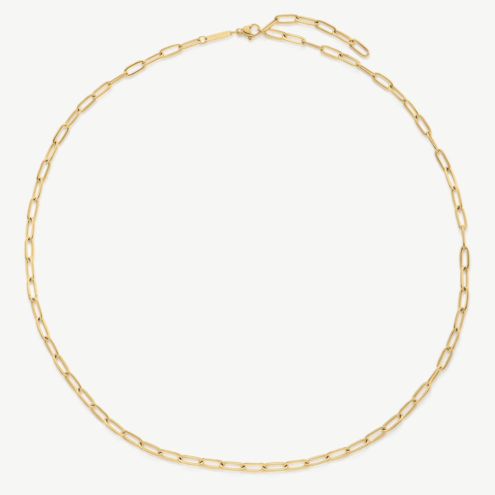D.LOUISE Extended 14K Gold PVD Paperclip Necklace GN-084 Jewellery