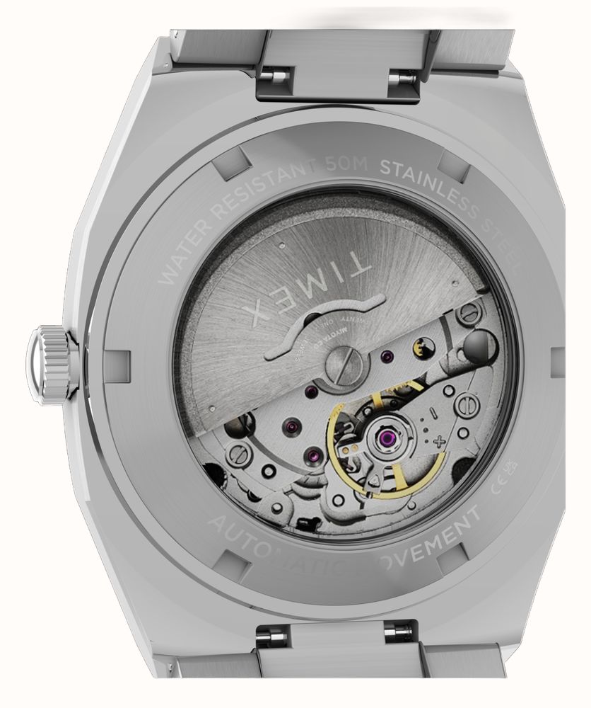 Timex Time Automatic E Line 38mm Stainless Steel Bracelet TW6A00500 - vista alternativa 4