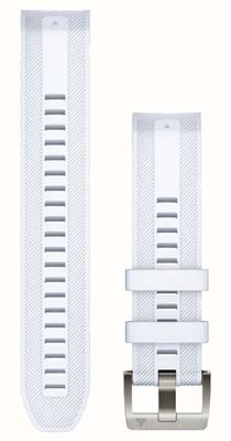 Garmin Bracelet de montre Quickfit® 22 marq uniquement - bracelet en silicone pierre blanche 010-13225-06