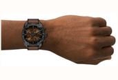 Diesel Spiked Black Leather Brown Dial Watch DZ4735 - alternative Ansicht 6