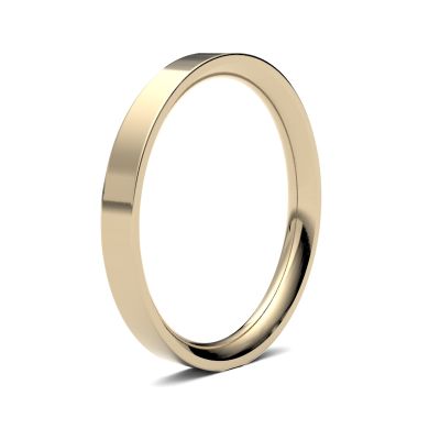 James Moore Wedding Ring | 9ct 黄金 | 2.5毫米 | 重 | 平底尺寸 | ag_2.5ghe-9y AG_2.5GHE-9Y