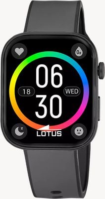 Lotus Smartime Audaz Smartwatch der 2. Generation (38,8 mm) mit Digitalanzeige und schwarzem Kautschukarmband 50214/1