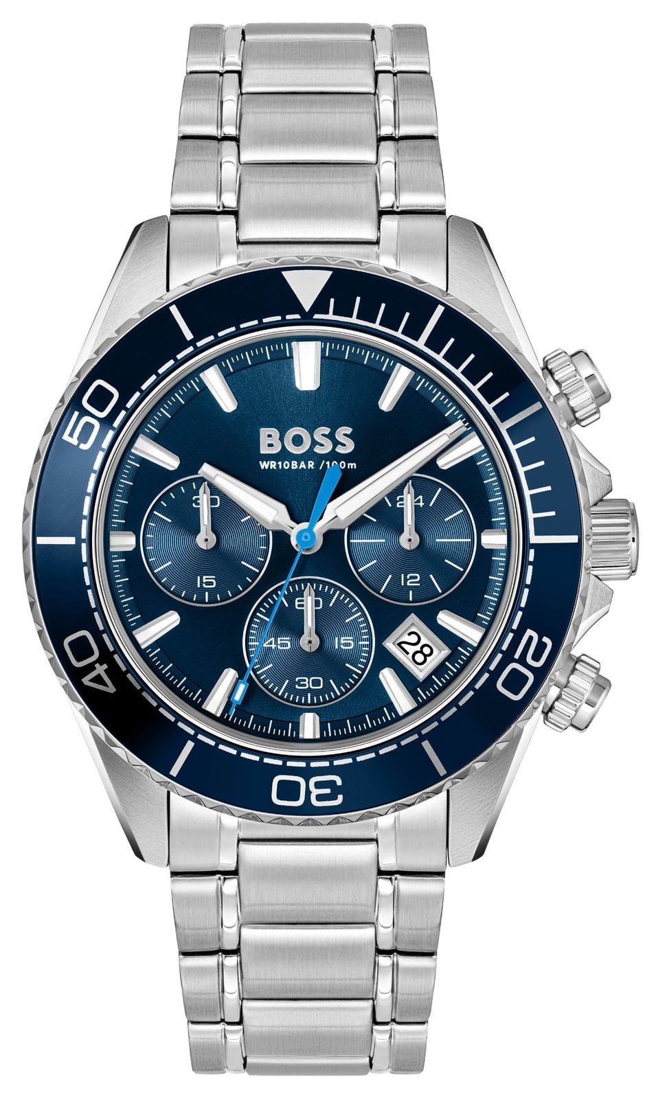 BOSS Chronographe Ã  quartz Sealiner (44 mm), cadran bleu / montre