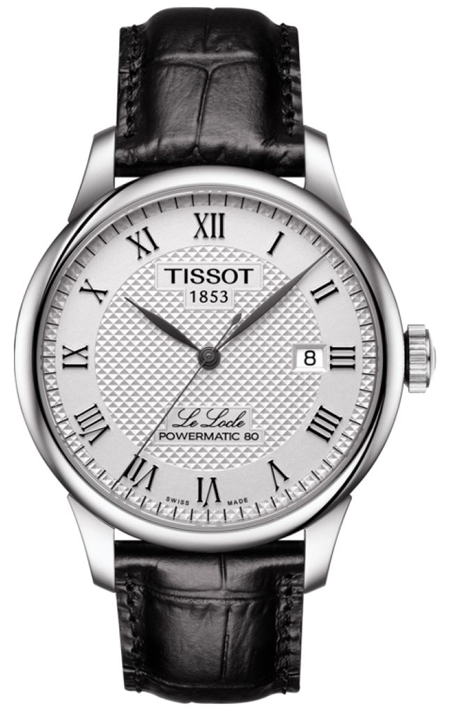Tissot Le locle powermatic 80 homme cadran argent bracelet montre