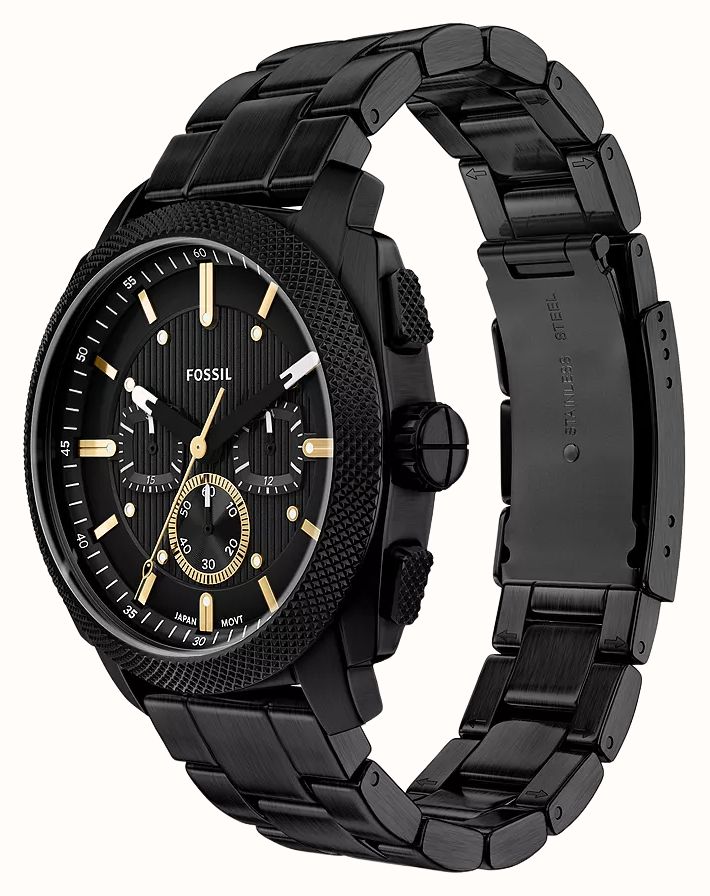 Fossil Machine 44mm Chronograph Black Stainless Steel Watch FS6222 - alternate view 6