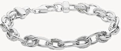 Silver Unisex TH Silver Braclet G2559