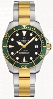 Certina DS ACTION Diver | 38MM | Powermatic 80 | Two Tone C0328072205101