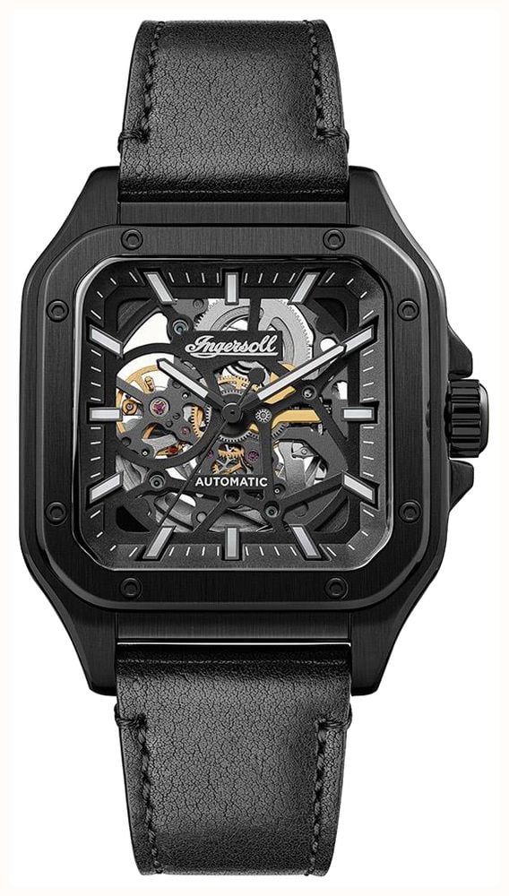 Ingersoll THE OLLIE Skeleton Automatic (45mm) Black Dial Black