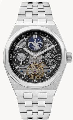 Ingersoll THE BROADWAY Automatic (43mm) Skeleton Dial / Stainless Steel Bracelet I12901