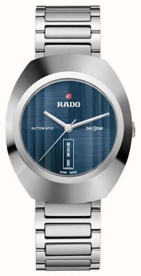 RADO Diastar Original-Automatikuhr (38 mm), blaues Zifferblatt / Edelstahl R12160213