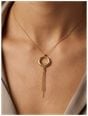 9ct Yellow Gold Drop Pendant Necklace J87184 - vue alternative 2