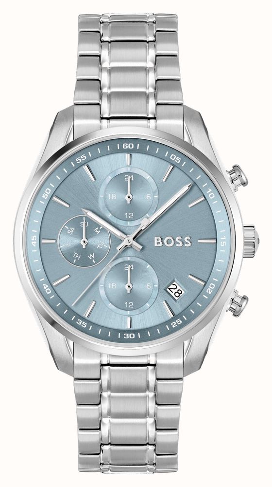 BOSS Women's Grand Tour (38mm) Light Blue Dial Stainless Steel