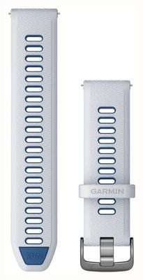 Garmin Somente pulseira de liberação rápida (22 mm) silicone azul-marinho/pedra branca, ferragens de ardósia 010-11251-A1