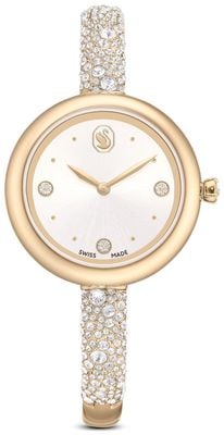 Swarovski Orologio bracciale Sublima (28mm) quadrante argento effetto raggi di sole / acciaio inossidabile con cristalli incastonati pezzo espositivo 5734635-Exdisplay