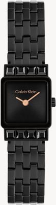 Calvin Klein Poise (16 mm) czarna tarcza / bransoleta ze stali nierdzewnej z powłoką PVD w kolorze czarnym 25100163