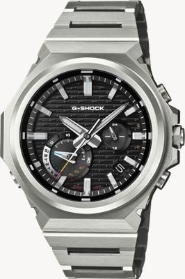 Casio G-Shock G-Steel GST-B1000 Serie (44,2 mm) schwarzes Zifferblatt im Ziegelsteinmuster / Edelstahlarmband GST-B1000D-1AER