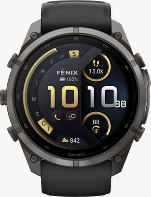 Garmin Fenix 9 Pro InReach 51mm Premium GPS Smartwatch - Carbon Grey DLC Titanium With Black Silicone Watch 010-04337-11