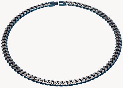 Unique & Co Stainless Steel | Matte Blue IP |  9mm | Necklace LAK-130/50CM