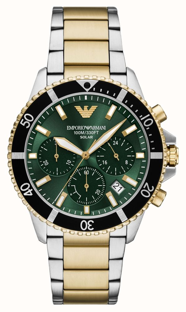 Emporio Armani World Explorer Solar Chronograph Green