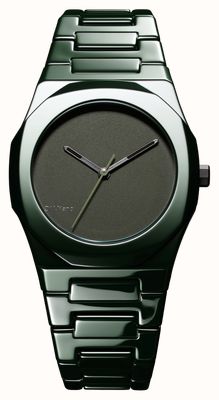 D1 Milano セラミカ ピュアグリーン (37mm) マットグリーン文字盤 / グリーンセラミックブレスレット CEBU04