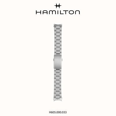 Hamilton Straps Armbandset van staal voor khaki veld - 38 mm kast H695000033
