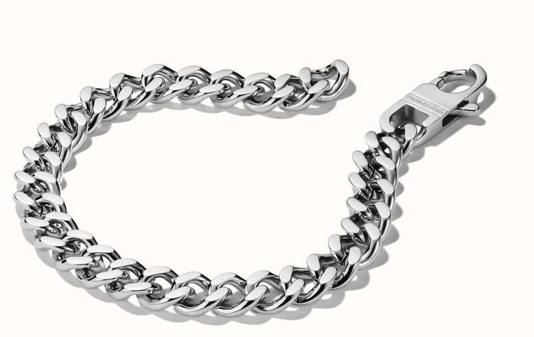 Thomas Sabo Mens Stainless Steel Curb Bracelet A2252-S01-53-L19,5 - vista alternativa 2