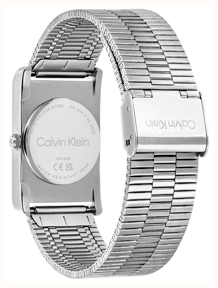 Calvin Klein Dapper Quartz (19x40mm) White Dial / Stainless Steel Bracelet 25200588 - vista alternativa 3