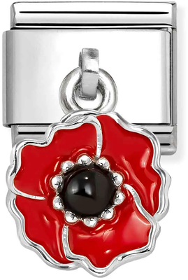 Nomination Classic Poppy Red Enamel Steel Charm 331805/24