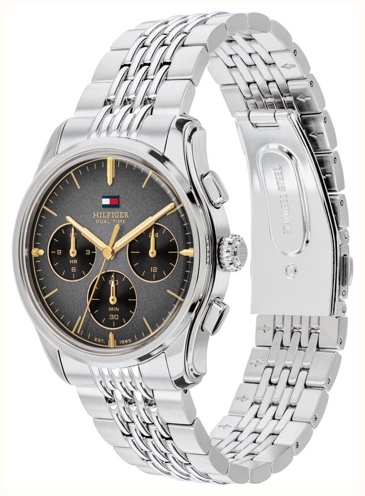 Tommy Hilfiger The Empire Stainless Steel Black Dial Watch 1710812 - widok alternatywny 2