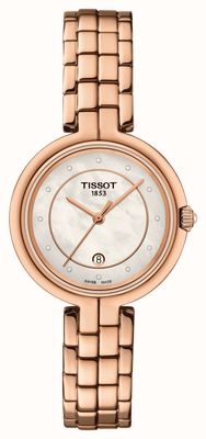 Tissot Flamingo | parelmoer wijzerplaat | roségoud pvd-staal T0942103311602