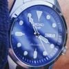 Customer picture of Seiko 5 sportów | zegarek automatyczny | niebieska tarcza | bransoletka ze stali nierdzewnej SRPE53K1