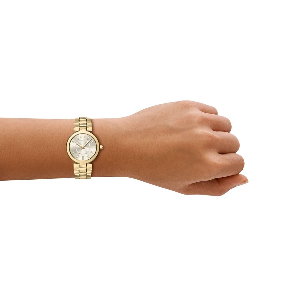 Armani Exchange Two-Hand Quartz (34mm) Champagne Sunray Dial / Gold PVD Stainless Steel Bracelet AX4409 - 备用视图 3