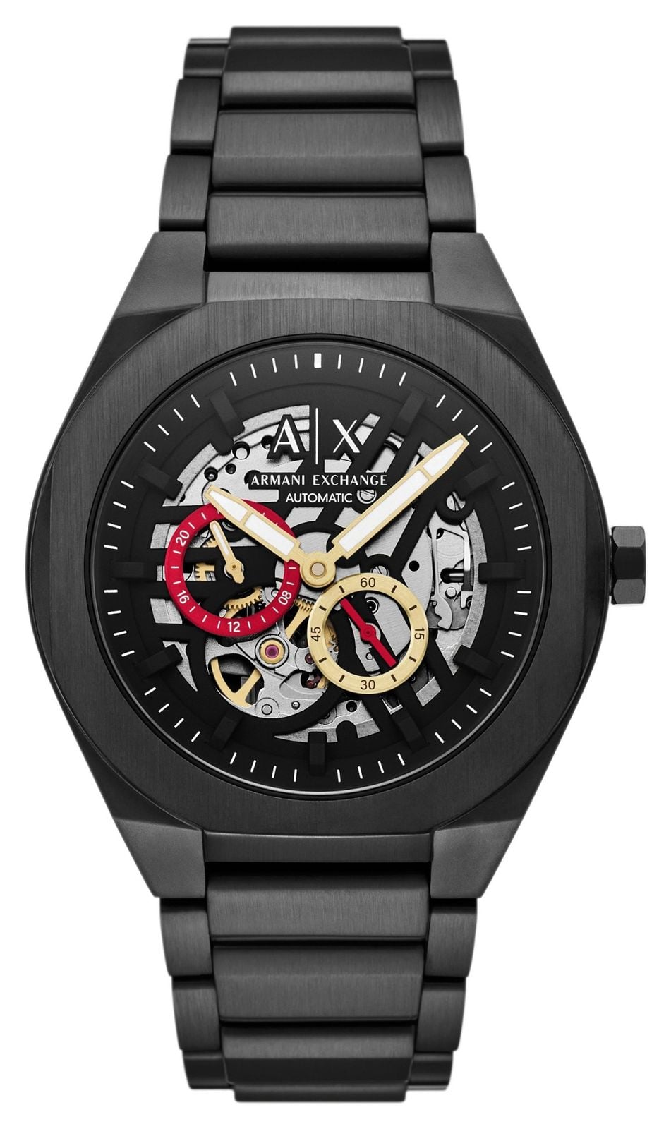 Armani Exchange MÃ©canique squelette (44 mm) cadran montre