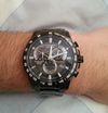 Customer picture of Citizen Men's Radio Controlled Perpetual A-T Chronograph Black IP AT4007-54E