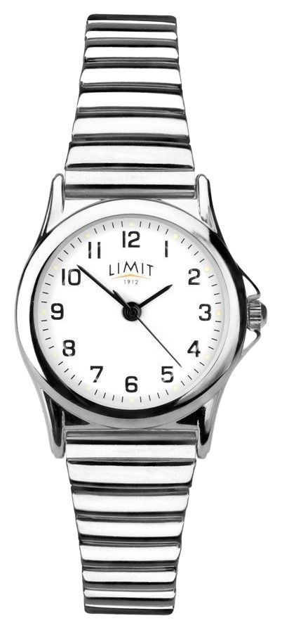 Limit Classic 22mm White Dial  Silver Expandable Bracelet Watch