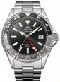 Orient Men's Stainless Steel Bracelet Black Dial Automatic Sports Watch RA-BC0001B30B