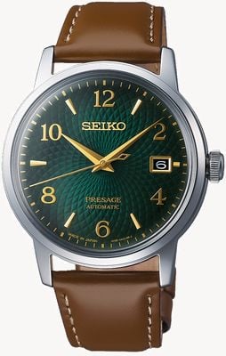 Seiko Presage | automatique | cadran vert | mojito | date | d'or SRPE45J1