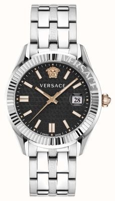 Versace GRECA TIME (41mm) Black Dial / Stainless Steel VE3K00322