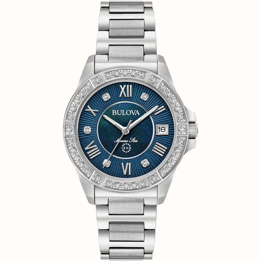 Bulova Diamante Estrella Marina Mujer 96R215 First Class Watches ESP