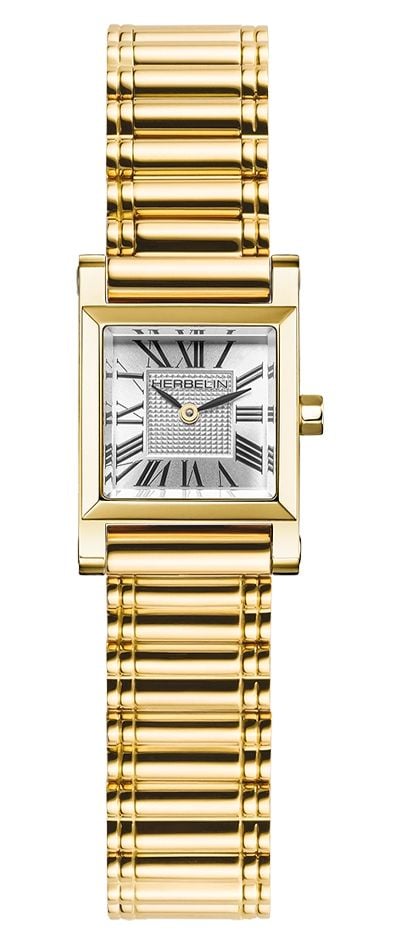 Herbelin AntarÃ¨s, mouvement Ã  quartz carrÃ© (19,4 mm), montre