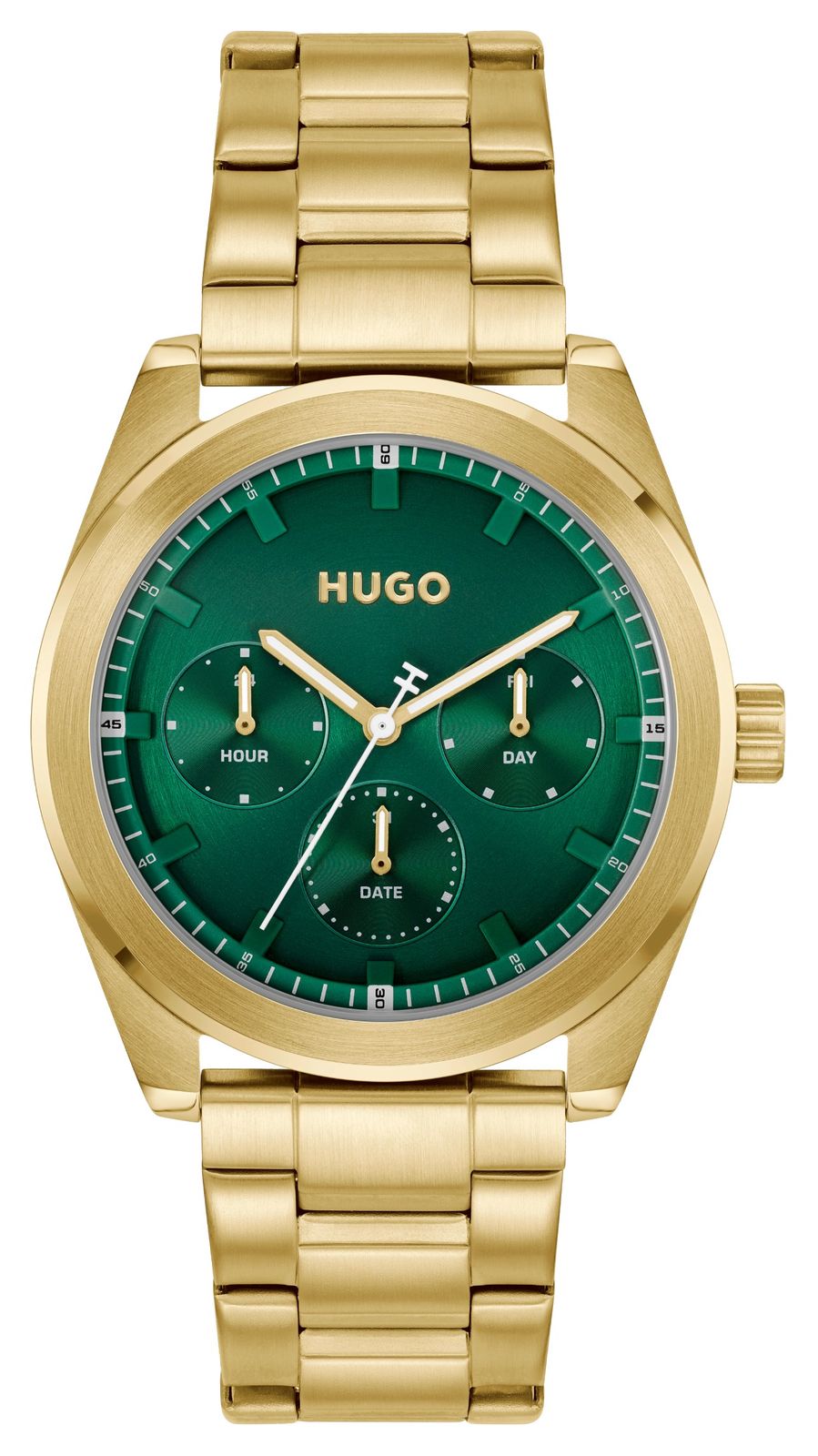 HUGO #Bright Sport (42 mm) cadran vert / bracelet en acier montre